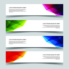 Fototapeta premium Vector Abstract banner web template