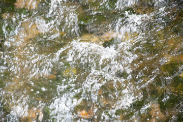 water flowing in stream