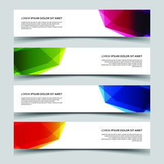 Fototapeta premium Vector Abstract banner web template