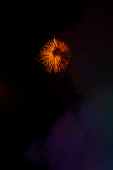 fireworks on night sky