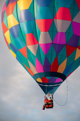 Fototapeta premium Beautiful Colorful Hot Air Baloon-Sixteen