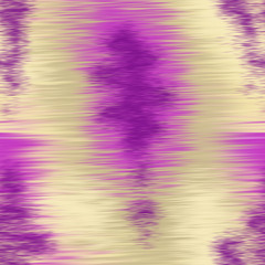 Fototapeta premium Seamless abstract pattern of golden and lilac elements of various shades. Shaped thin stripes resemble a tapestry.