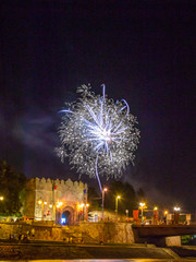 Fireworks above the fortress gate