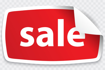 sale 3d paper background, vector illustration