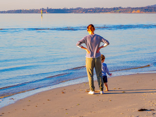 Family on Beach