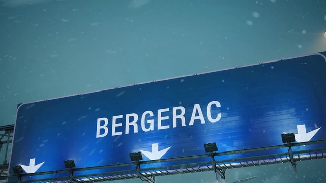 Airplane Landing Bergerac in Christmas