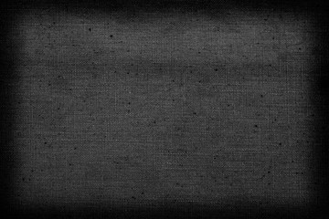 Blacklinen fabric texture or background and shadow.