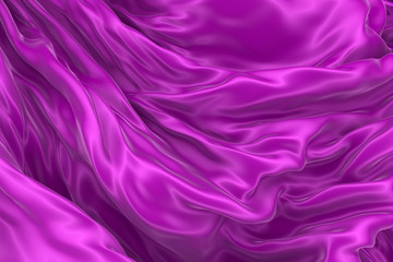 Obraz premium Abstract background of colored wavy silk or satin.