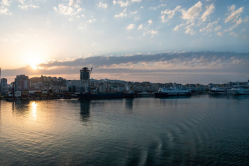 Passenger Ship docked at Durres Port.