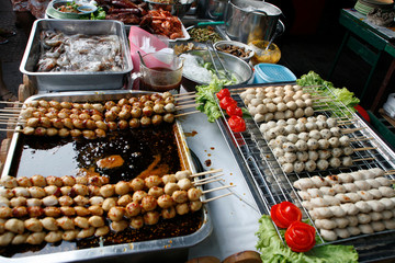 Thai Food. Meat Balls - Samut Songkhram