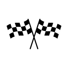 racing flag icon design vector symbol