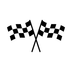 racing flag icon design vector symbol