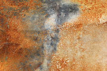 Old grunge rust metal panel texture background