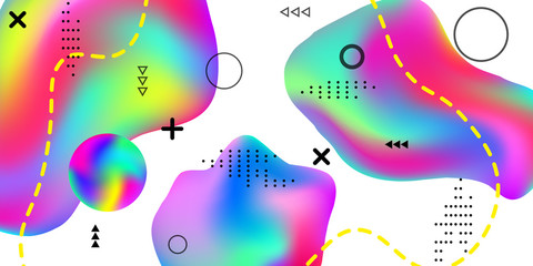 Fototapeta premium Summer sound poster.