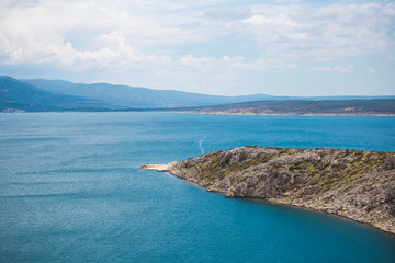 Obraz premium Sea and sky with clouds.