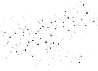 Structure molecule and communication Dna background. atom Vector illustration.