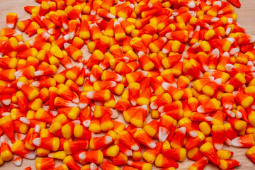 Close up candy corn