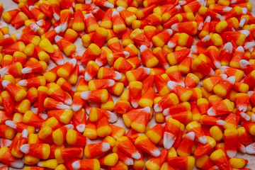 Close up candy corn