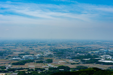 鷹取山から佐賀平野を眺める