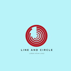 Simple Minimalist Curve Line  Logo Design