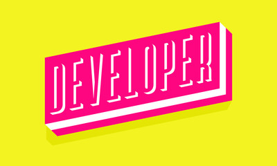 Developing Code Sticker Illustration Vector Print