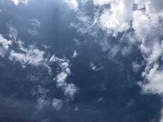blue sky with clouds