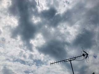 barbed wire and blue sky