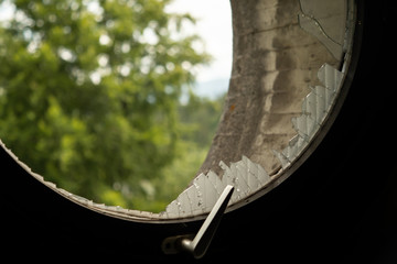 Broken Window after gutting a building