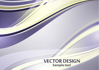 Bright color elegant lines abstract waves. Element of modern business design.