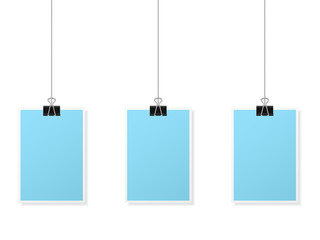 Hanging folded paper