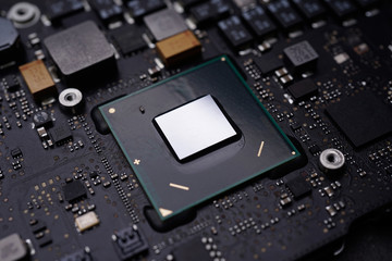 A black colour waterproof Printed Circuit Board with CPU, SMD & IC mounted part on board