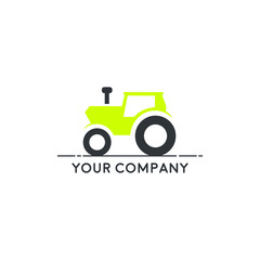 Tractor Vector, Farm House concept logo