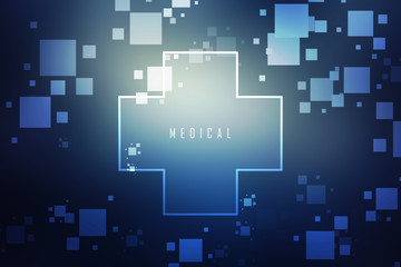 2D illustration medical structure background