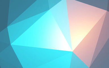 Abstract geometric rumpled triangular low poly 3d rendering 
