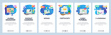Mobile app onboarding screens. Global education, online courses and tutors, graduation certificate. Menu vector banner template for website and mobile development. Web site design flat illustration