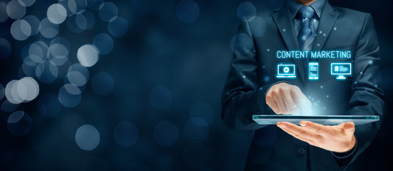 Content marketing concept