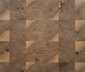 Texture of walnut end grain cutting board