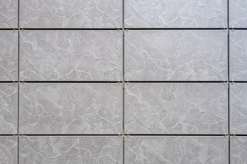 Gray tile wall. Background or texture.