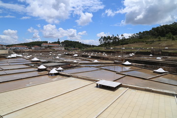 Historic saltworks at Rio Maior, Portugal