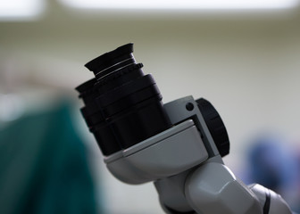 Surgical microscope in operating room