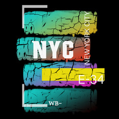 New York City stylish t-shirt and apparel abstract design
