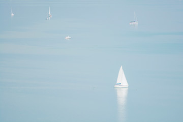 Sailing boats, Balaton lake, Hungary