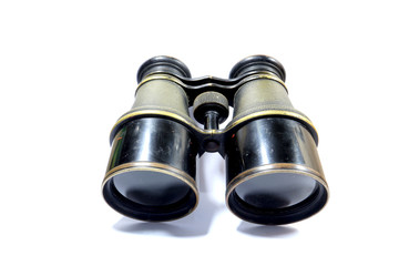 vintage binocular from world war 1 era, looking to the past of world history