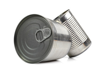 Tin can. Isolated with clipping path.