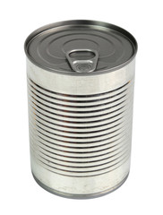 Tin can. Isolated with clipping path.