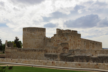 Fototapeta na wymiar Zamora,Spain,9,2013;The castle is next to the cathedral.