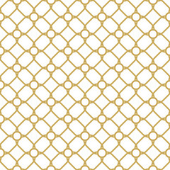Seamless vector ornament in arabian style. Geometric abstract background. Golden pattern for wallpapers and backgrounds