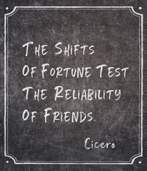 shifts of fortune Cicero quote