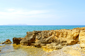 Gouves coast in Crete