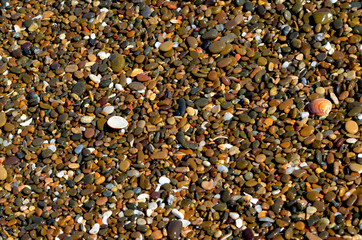 Sea stones background , Mediterranean sea, photo